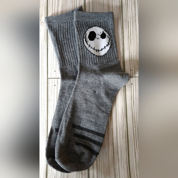 The Nightmare Before Christmas Women's Jack Skellington Graphic Crew Socks - Picture 1 of 2